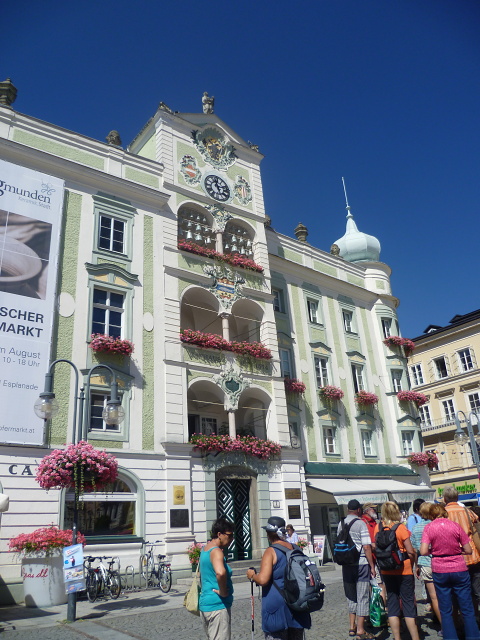 Msto Gmunden a jezero Traunsee