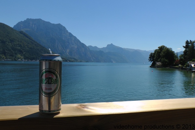 Msto Gmunden a jezero Traunsee