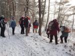 Trochu krkolom sestup k vybranmu stromeku.